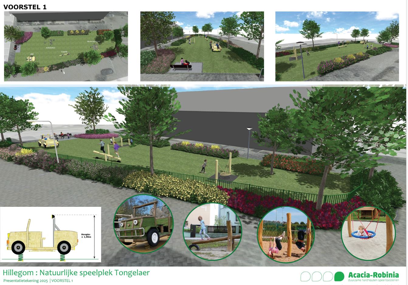 Ontwerp 1 speelplek Tongelaer
