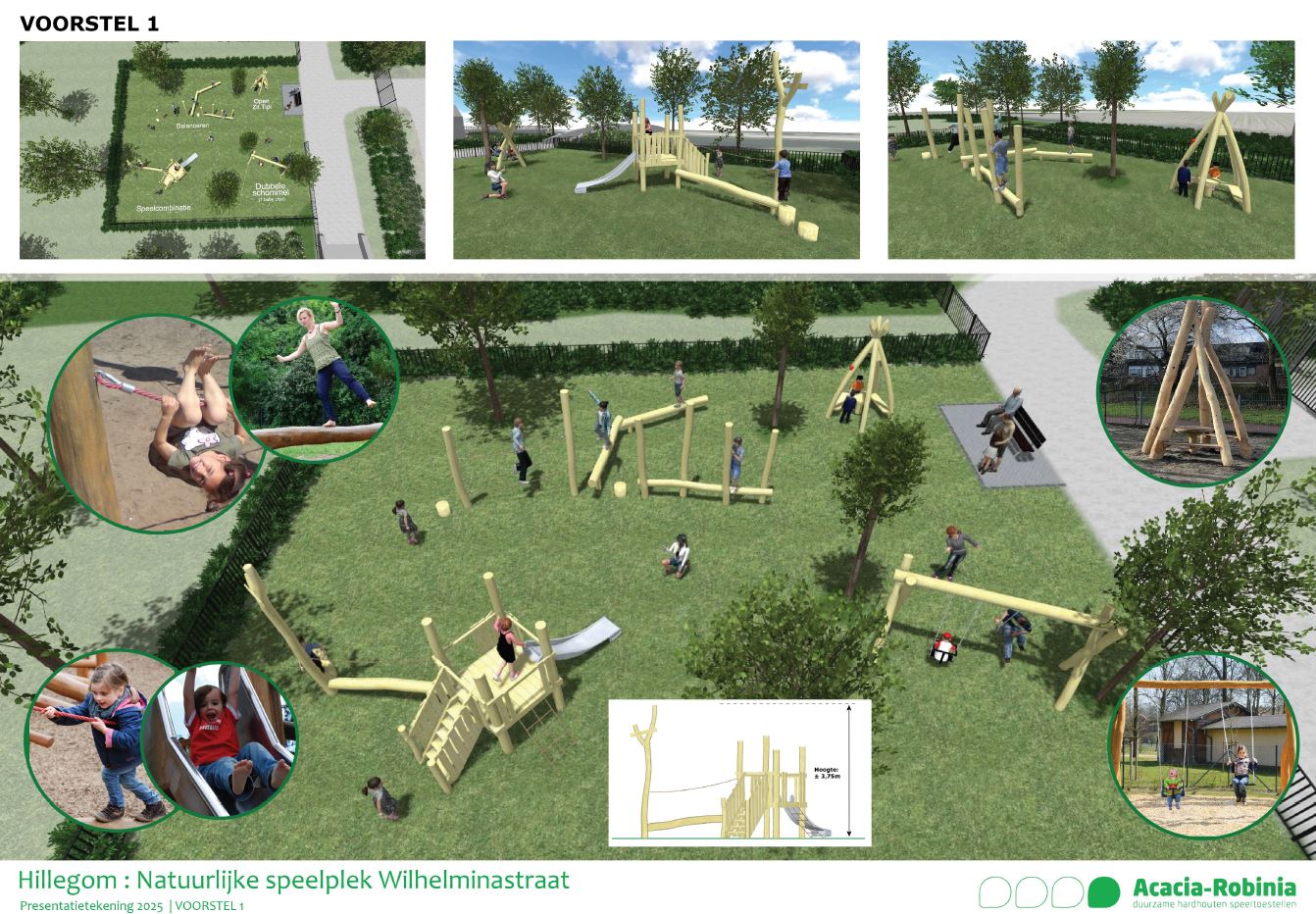 Ontwerp 1 speelplek Wilhelminalaan